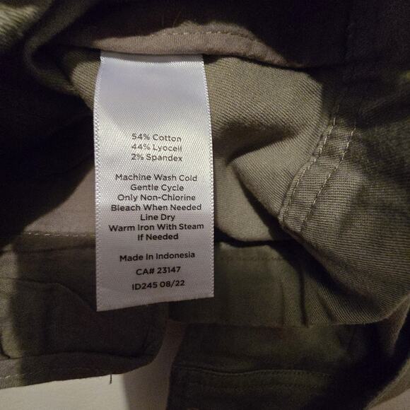 Talbots Military Utility Field Jacket Womens Plus 1X Green Coat 90s Y2K Gorpcore - Picture 9 of 13